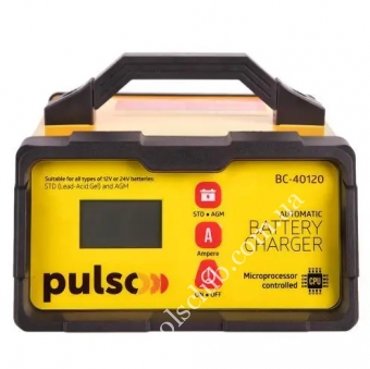 PULSO Зарядное устр-во 12&24V/2-5-10A/5-190AHR/LCD/Импульсное (BC-40120)