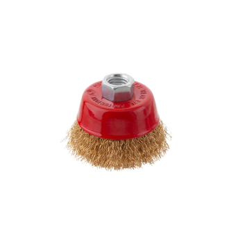 INTERTOOL Щетка чашечная 65 мм для УШМ, латунированная