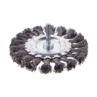 INTERTOOL Щетка кольцевая 100 мм для дрели, 1/4\" (пучки витой проволоки)