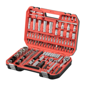 INTERTOOL Набір інструментів 1/2\" & 1/4\" 111 шт, IMPACT Cr-V головки 15,17,19,21