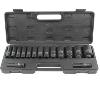 FORSAGE  Набір головок ударних глибоких 15пр, 1/2'' (6гр. - 10-32мм; 12 гр. - 36