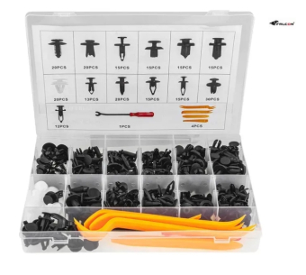 FALCON Набор универсальных автомобильных шпилек и клипс (225 шт.) + 5 съемников