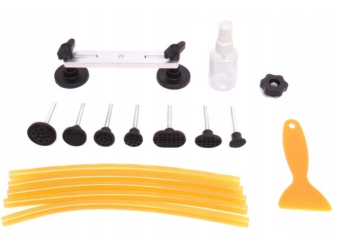 Kraft&Dele Набор для удаления вмятин без покраски с комплектом грибков + клей