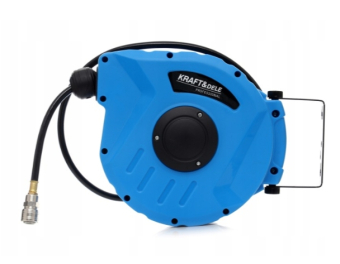 Kraft & Dele Шланг пневматический на катушке с автосматыванием 1/4\" ПВХ 10 м, 8X