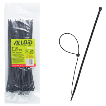 Alloid  Хомут пластиковий 2.5 х 200 100 шт./уп. чорний(PC-25200 B)