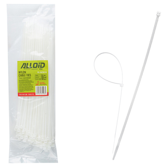 Alloid Хомут пластиковый 3.6х250 100 шт./уп. Белый (PC-36250 W)