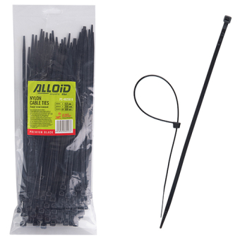 Alloid Хомут пластиковый 4.8 х 250 100 шт/уп. черный(PC-48250 B)