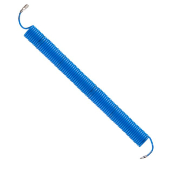 INTERTOOL Шланг спиральный полиуретановый 6,5×10 мм, 15 м, с быстроразъемными со