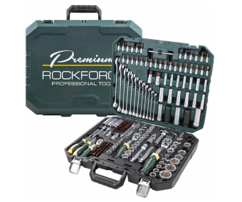 ROCKFORCE Набір інструментів 216пр. 1/4\" 3/8\" 1/2\" (6гр, 12гр)