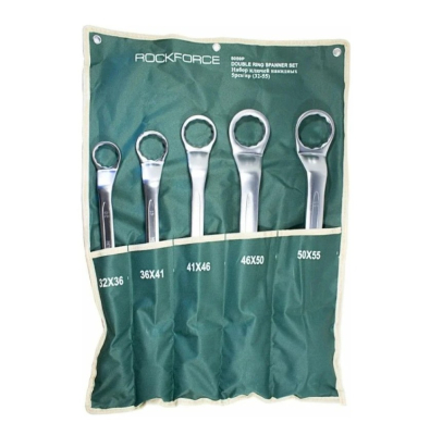 Rock FORCE Набор ключей накидных 5пр. (32х36, 36х41, 41х46, 46х50, 50х55мм)