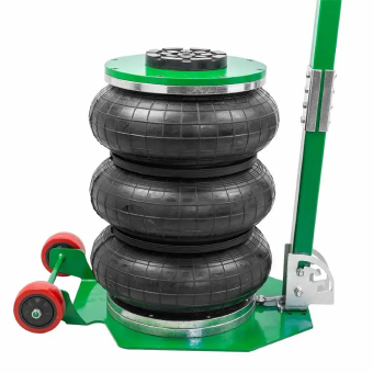 Rock FORCE Домкрат подкатной пневматический 5т (4-8bar, 135-400мм, 3 подушки, D=