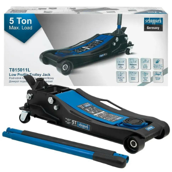 SCHEPPACH Домкрат 5т подкатный (96-595мм) с педалью