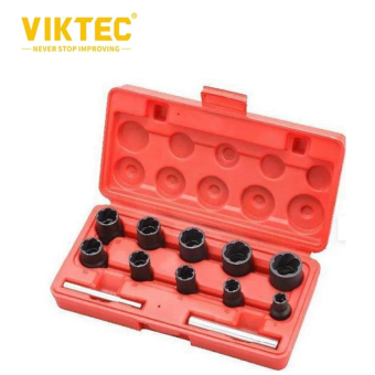 VIKTEC Набор головок для поврежденных болтов и гаек 12ед.
