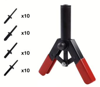 Заклепочник для пластикових заклепок +40нейлон. заклепок