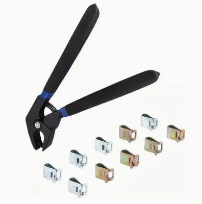 Набір кріпильних затискачів для кузовних робіт.