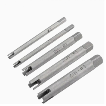 Набір для видалення заломаних мітчиків 5шт (М4-М10) Набір для видалення заломаних мітчиків 5шт (М4-М10)