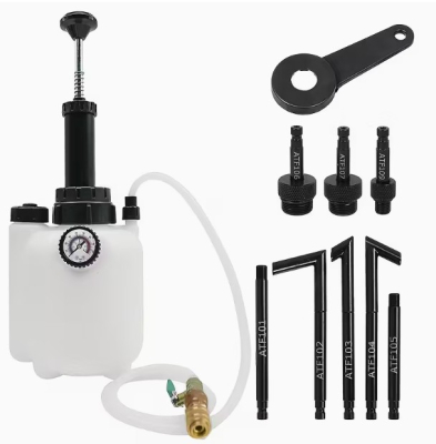 Ручний насос для заміни масла 3 л / КПП, АКПП. 8 адапторів